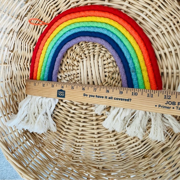 Rainbow Hippie handing Wall Decor Handmade Weaving Ornament Pendant Decoration - Picture 11 of 12